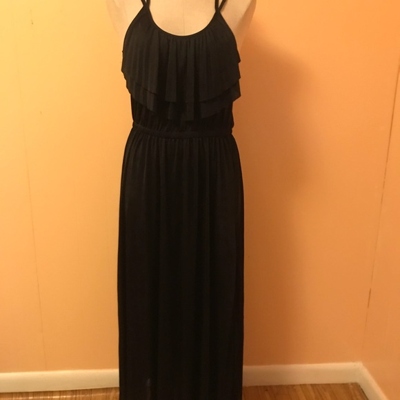 H&M black silky maxi dress - Picture 2 of 6